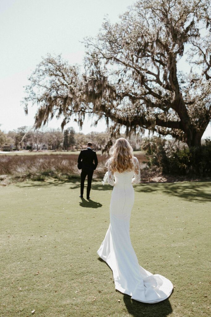 Kendal and John share a private sneak peek with each other at The Oaks Community Center.