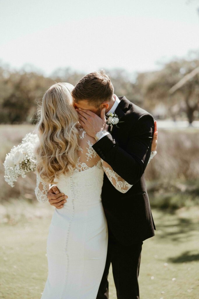 Kendal and John share a private sneak peek with each other at The Oaks Community Center.