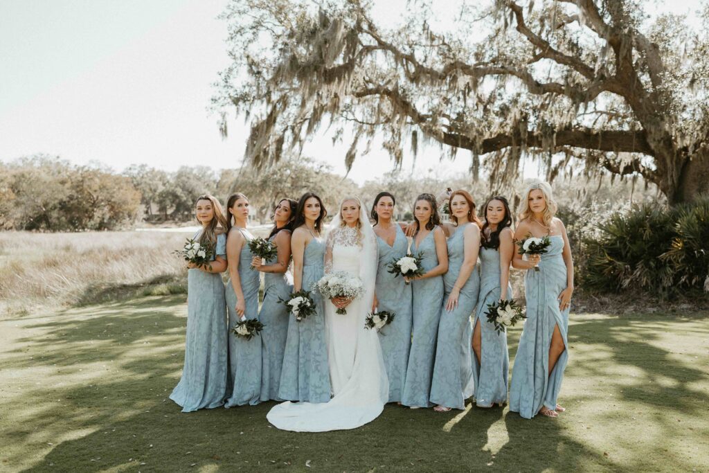 Bridesmaids Portraits at The Oaks Community Center, Omni Resort.