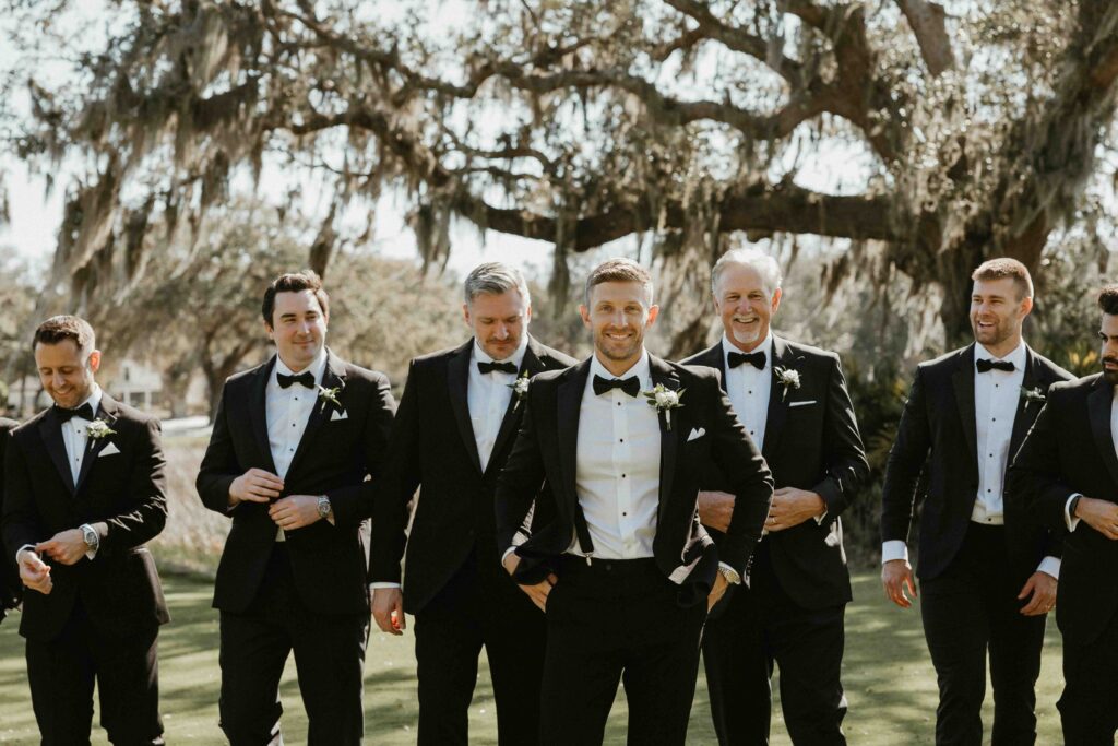 Groomsmen Portraits at The Oaks Community Center, Omni Resort.