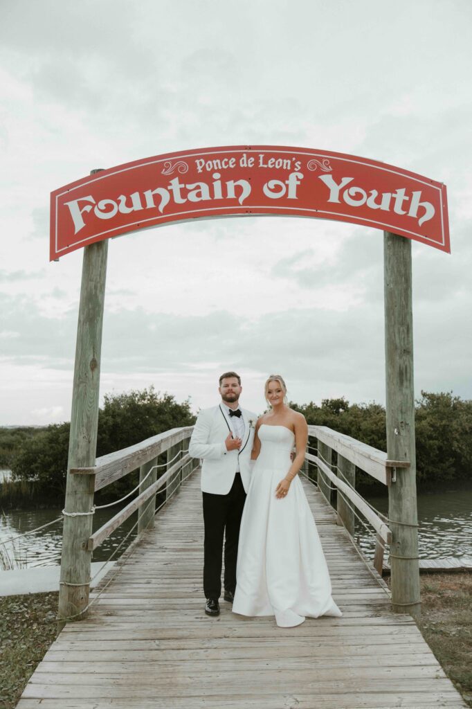 Sunset portraits at the Fountain of Youth.